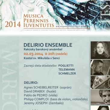 Koncert rakúskeho barokového ansámbla – DELIRIO