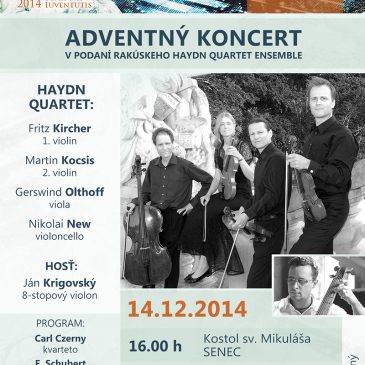 Haydn quartet ensemble – adventné koncerty